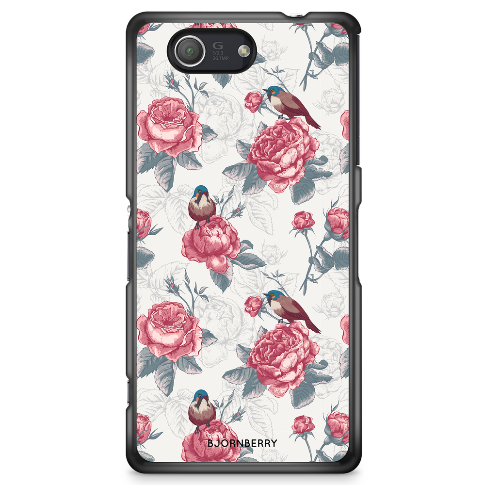 Sony Xperia Z3 Compact Case - Roses and Birds