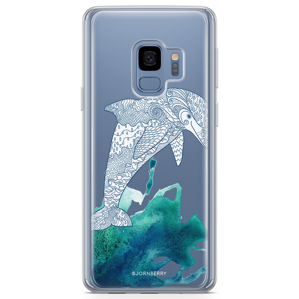 Samsung Galaxy S9 Fashion Case - Mandala Dolphine
