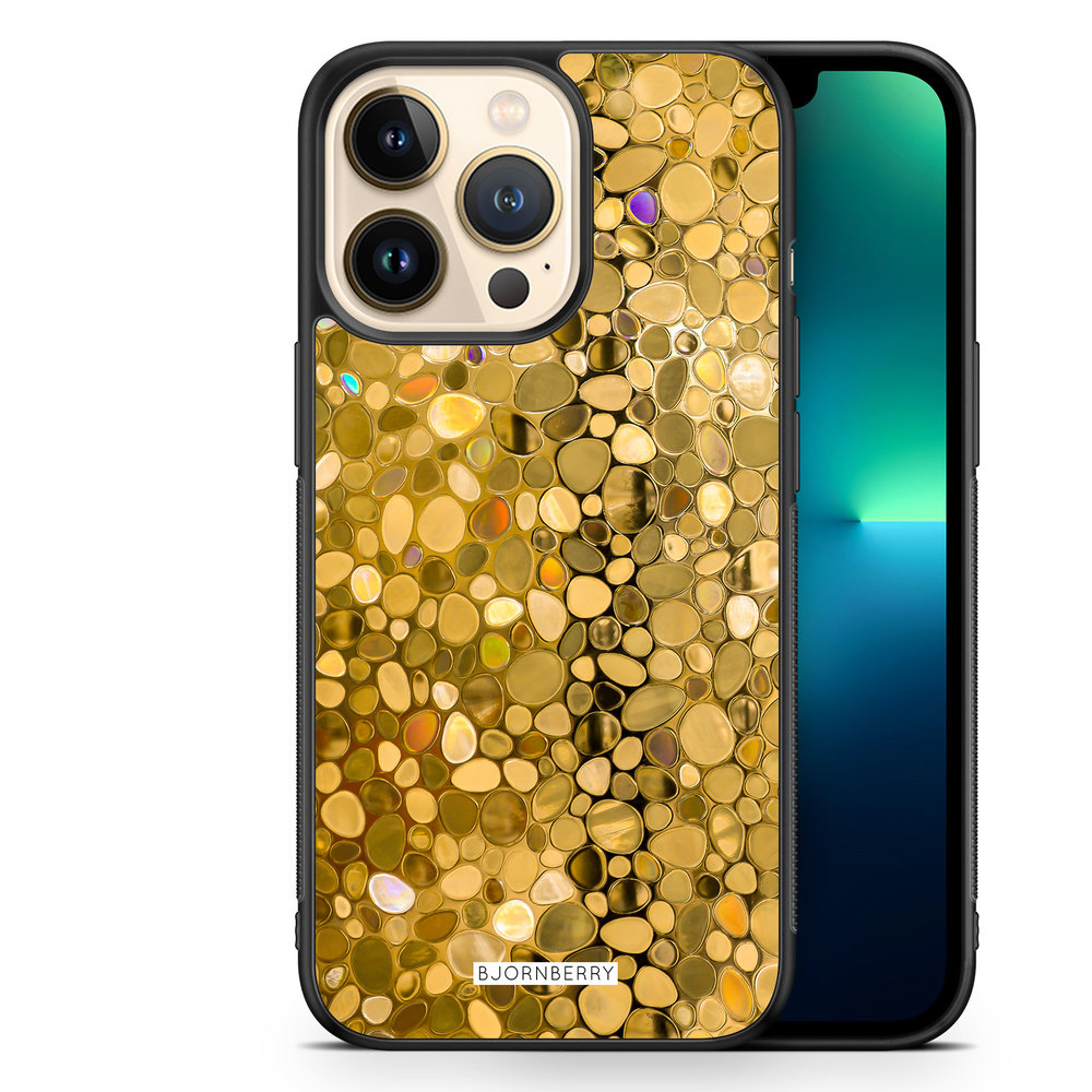 iPhone 13 Pro Case - Stained Glass Gold