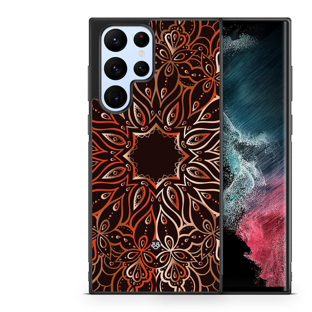 Samsung Galaxy S22 Ultra 5G Skal - Bronze Mandala | Mobilskal & Mobilfodral BJORNBERRY