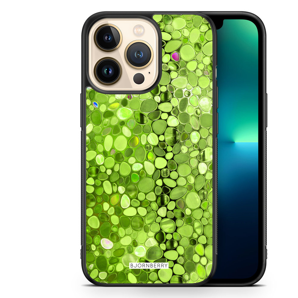 iPhone 13 Pro Case - Stained Glass Green