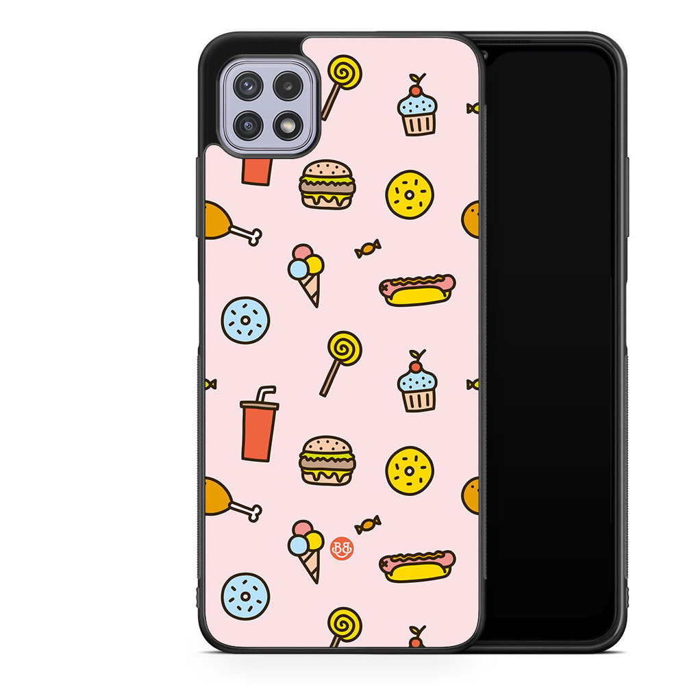 Samsung Galaxy A22 4G Case - Junk food Pattern