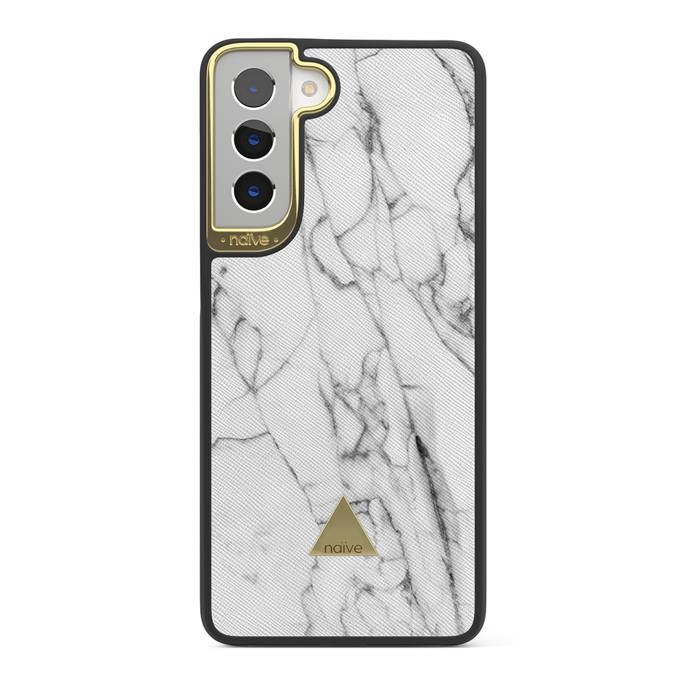 Naive Samsung Galaxy S21 Case - Milky Marble