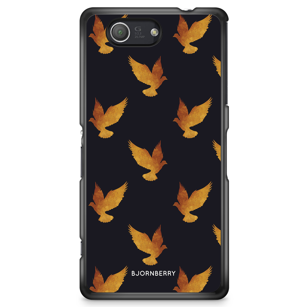 Sony Xperia Z3 Compact Case - Golden Doves