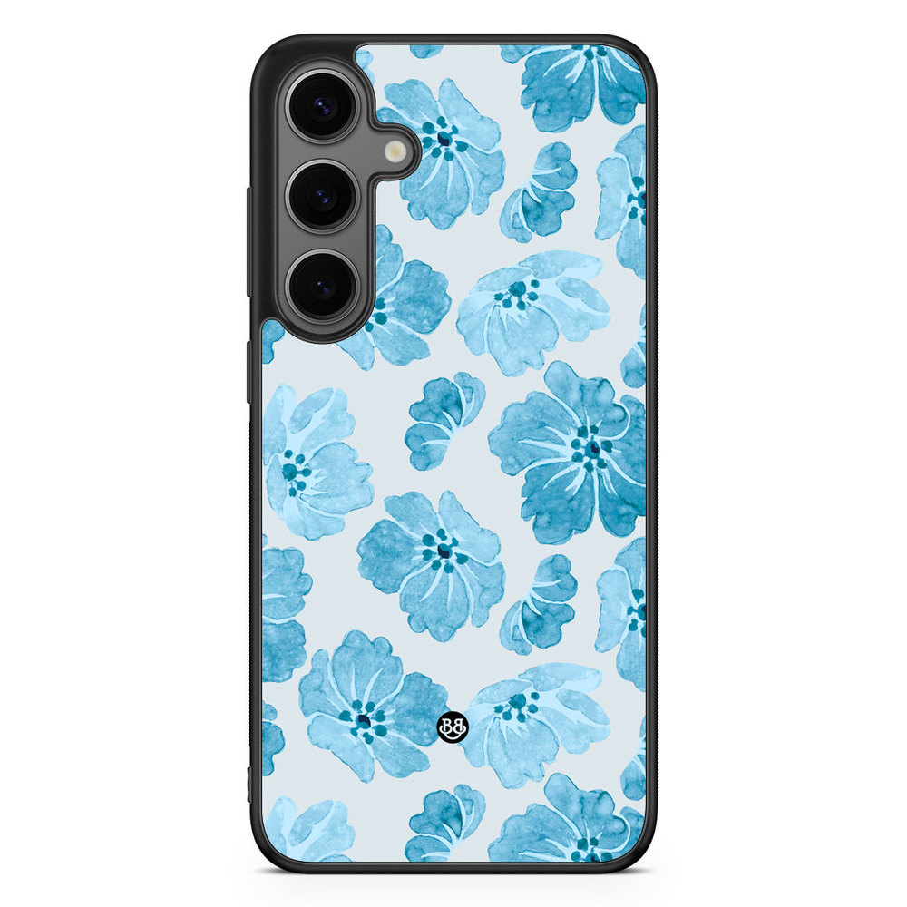 Samsung Galaxy S24 Plus Case - WILD BLOOM - Blue Petals