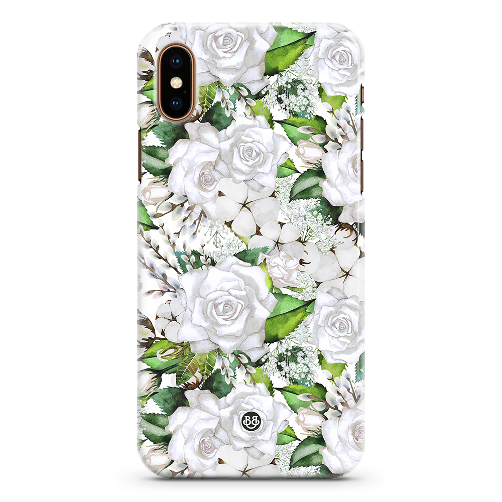 iPhone XS Max Premium Case - White Floral