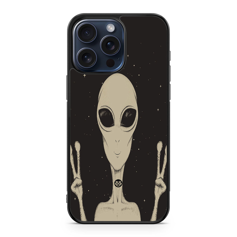 iPhone 15 Pro Max Case - Peace Alien