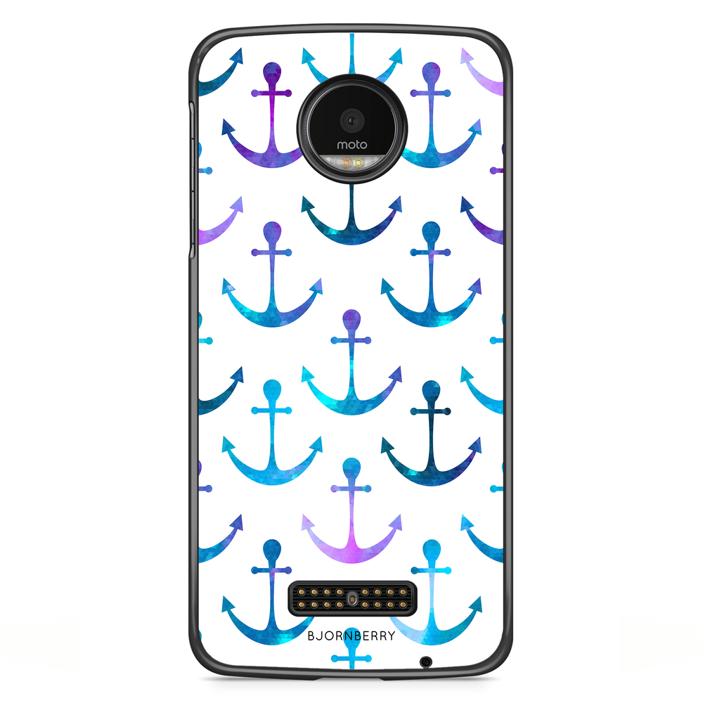 Moto Z2 Play Case - Anchor Pattern