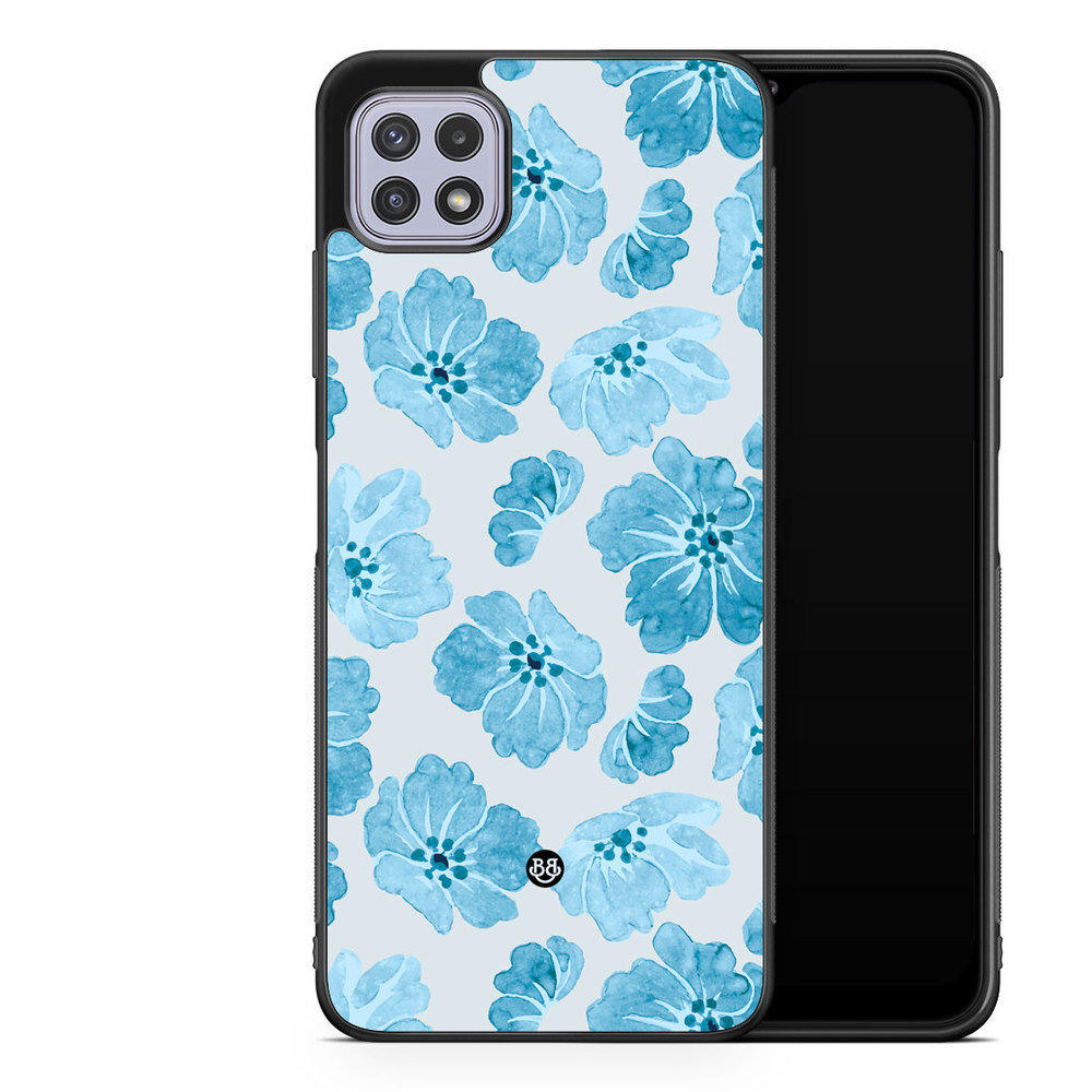 Samsung Galaxy A22 4G Case - WILD BLOOM - Blue Petals