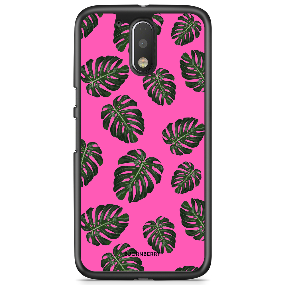 Moto G4/G4 Plus Case - Monstera Pink