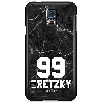 Samsung Galaxy S5 Skal Custom - Svart Marmor Nummer