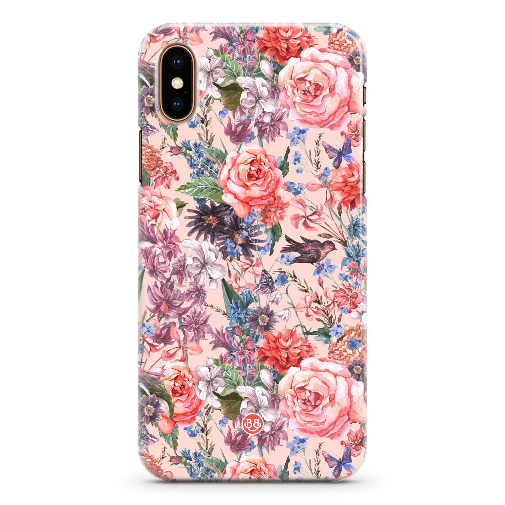 iPhone XS Max Premium Case - Birds 'n Roses