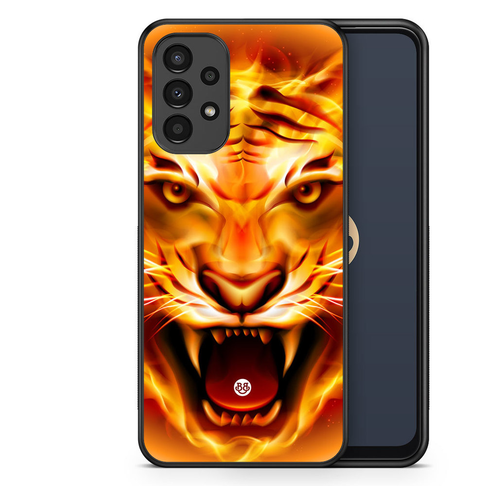 Samsung Galaxy A13 Case - Flames Tiger