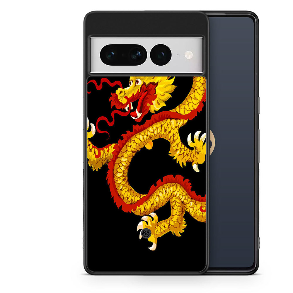 Google Pixel 7 Pro Case - Yellow Dragon