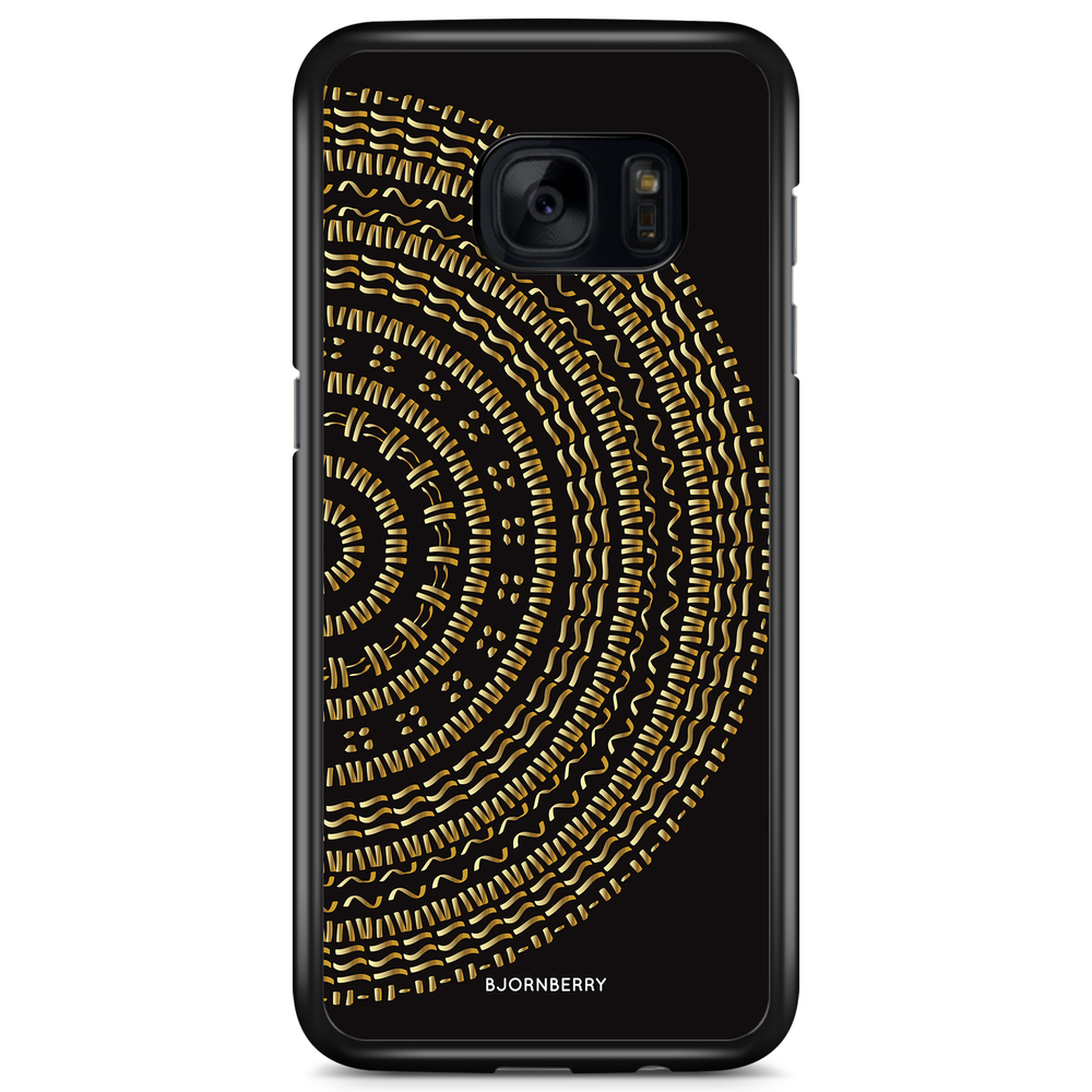Samsung Galaxy S7 Edge Case - Mandala Gold/Black