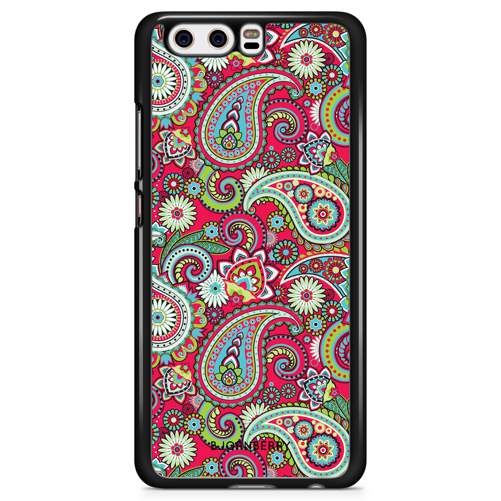 Huawei P10 Plus Case - Red Paisley