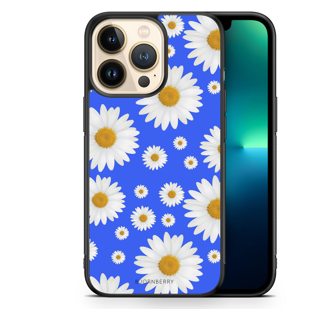 iPhone 13 Pro Case - Blue Daisy Flowers