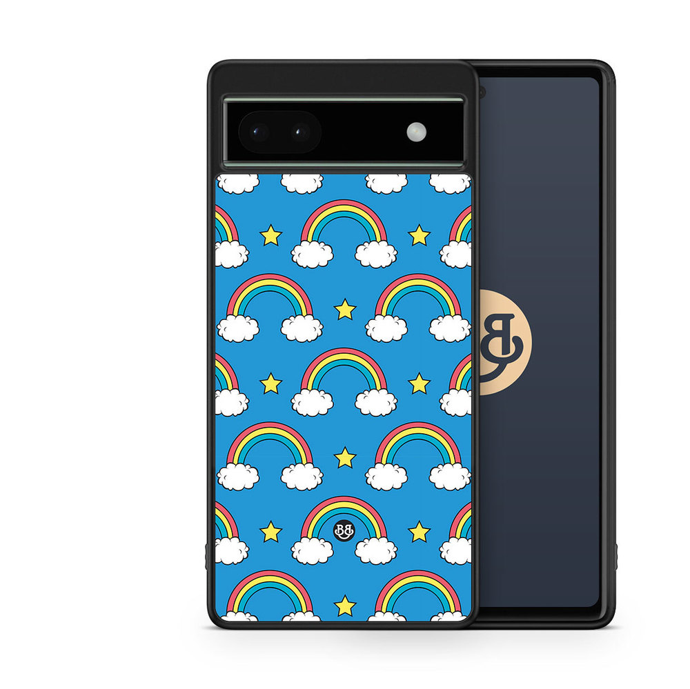 Google Pixel 6a Case - Rainbow Pattern