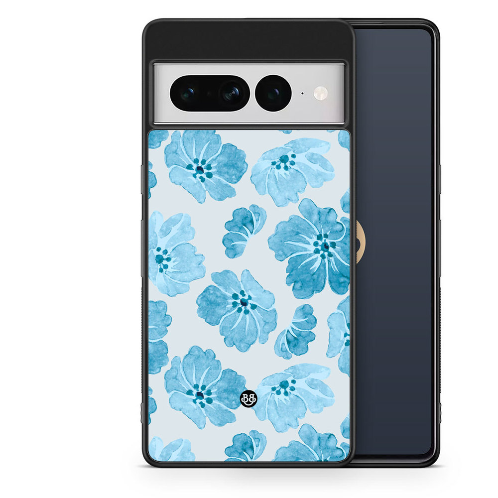 Google Pixel 7 Pro Case - WILD BLOOM - Blue Petals