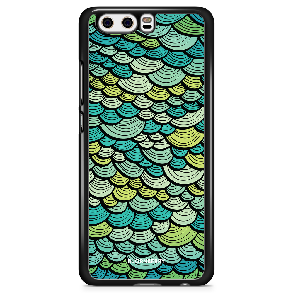 Huawei P10 Plus Case - Green Mermaid Scales