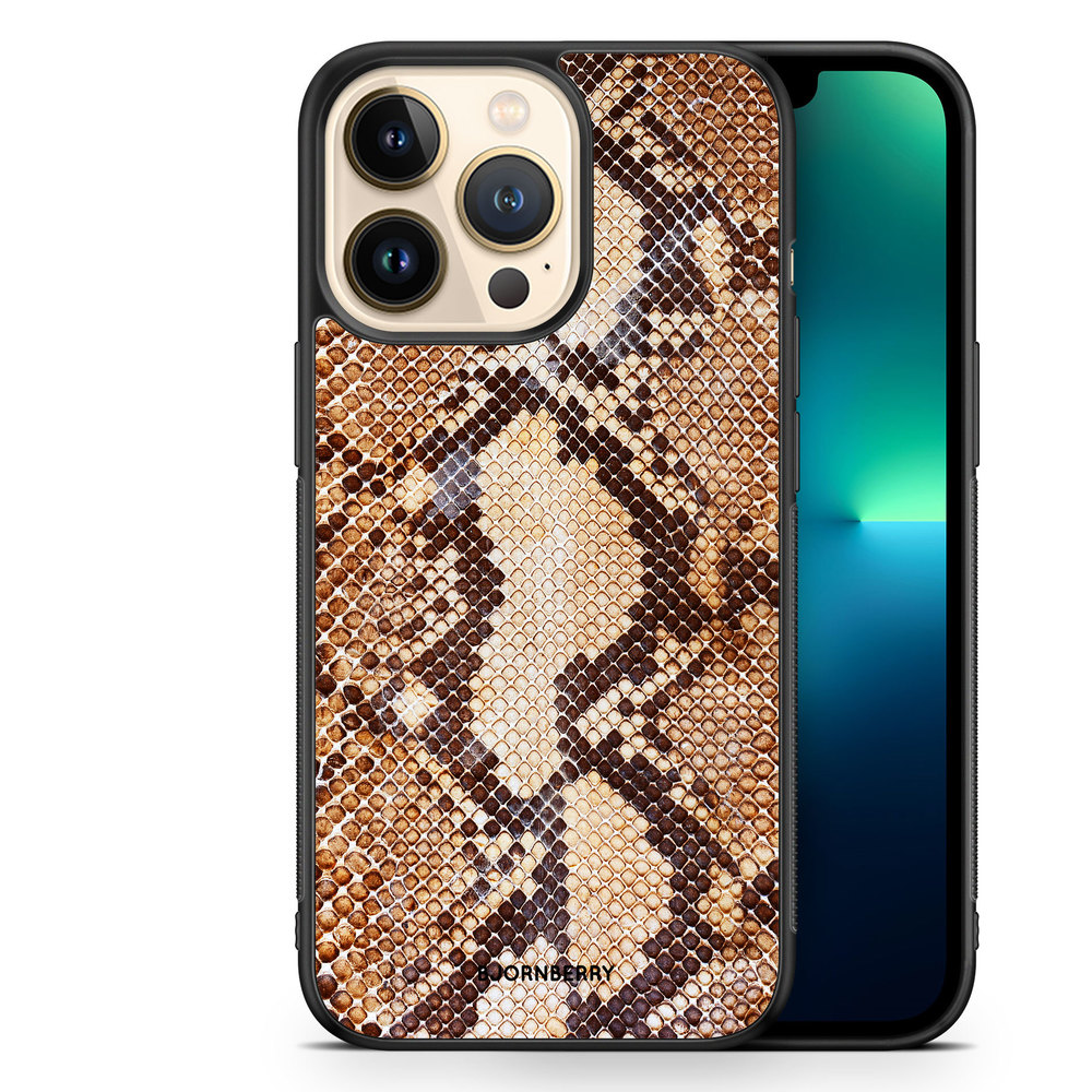 iPhone 13 Pro Case - Snakeskin Brown