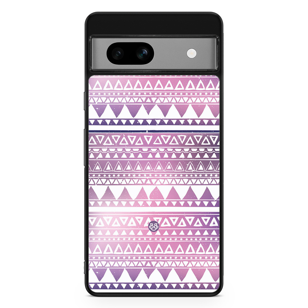 Google Pixel 7a Case - Purple Aztec