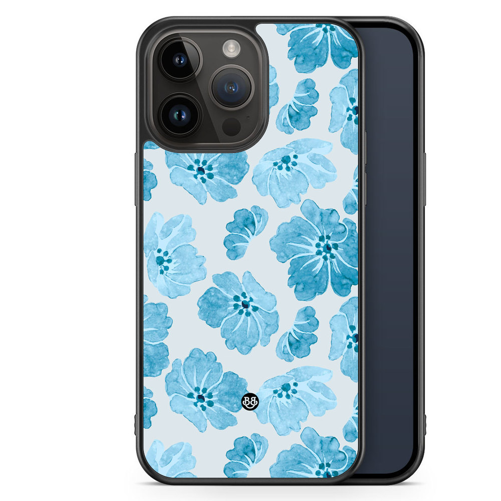 iPhone 14 Pro Max Case - WILD BLOOM - Blue Petals