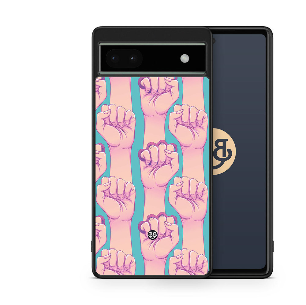 Google Pixel 6a Case - Hand Pattern