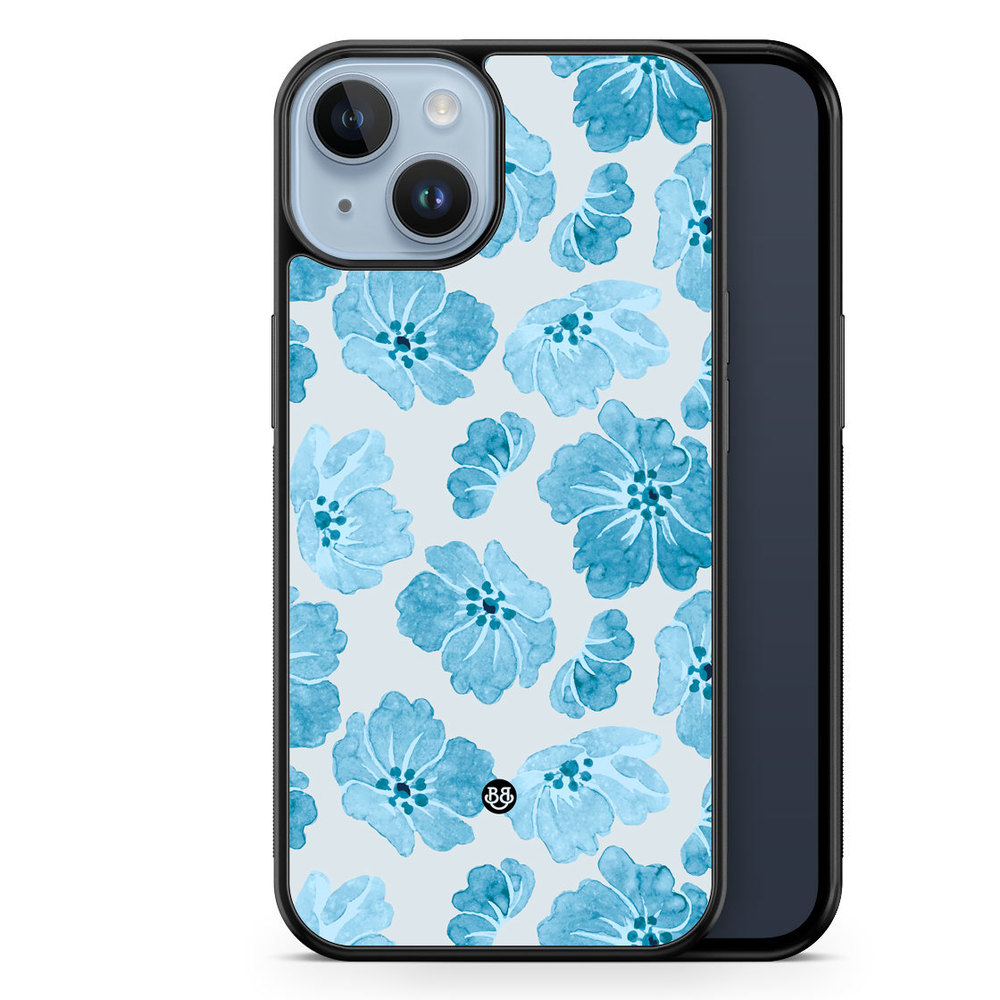 iPhone 14 Plus Case - WILD BLOOM - Blue Petals
