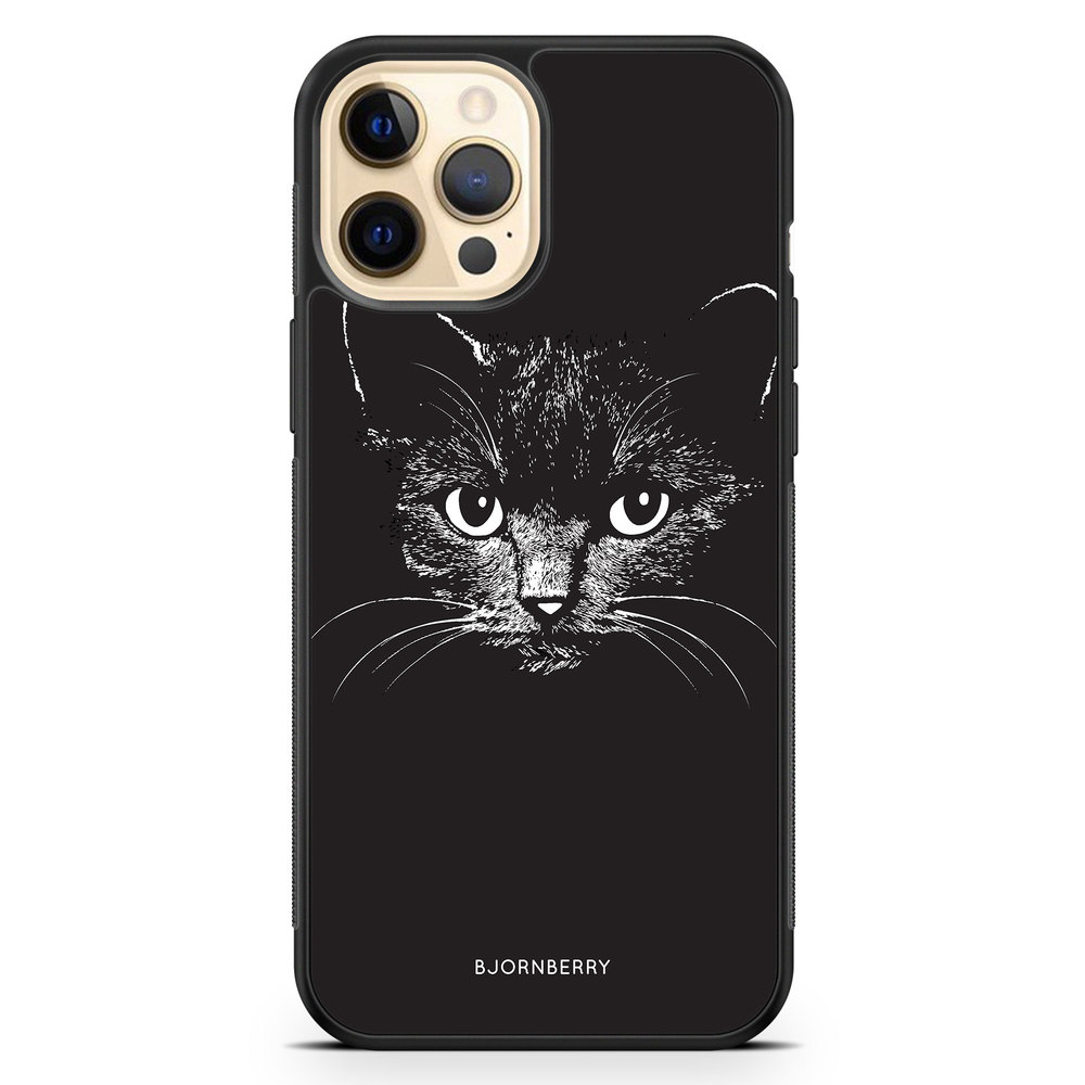iPhone 12 Pro Max Case - Black/White Cat