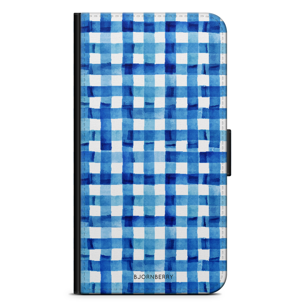 iPhone 12 Mini Plånboksfodral - Blå Ränder | Mobilskal & Mobilfodral BJORNBERRY