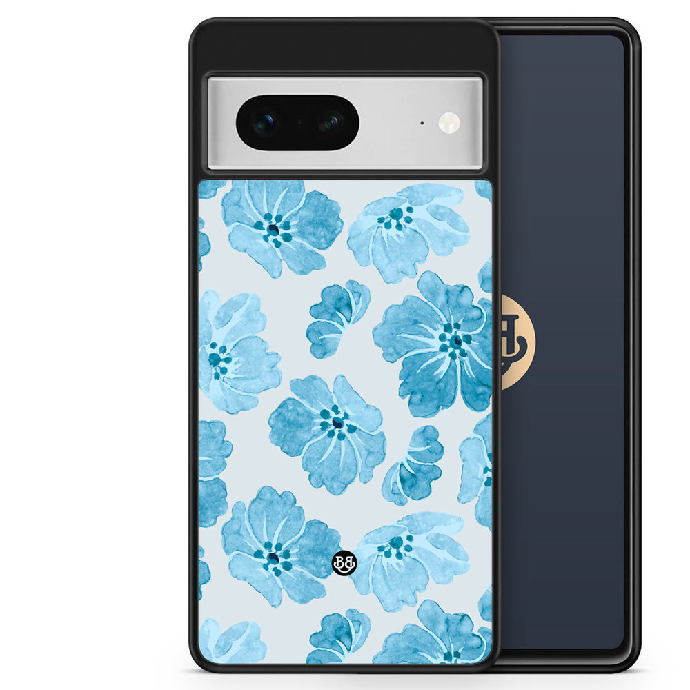 Google Pixel 7 Case - WILD BLOOM - Blue Petals