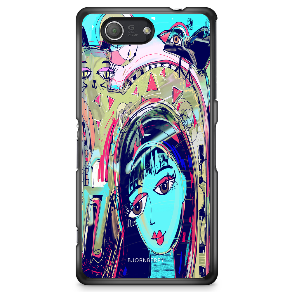 Sony Xperia Z3 Compact Case - Abstract Cat