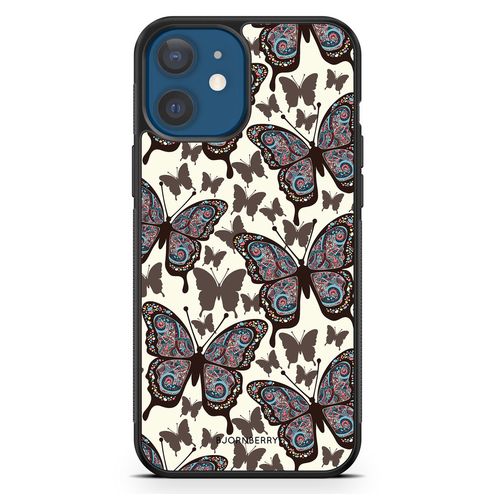 iPhone 12 Mini Case - Colorful Butterflies