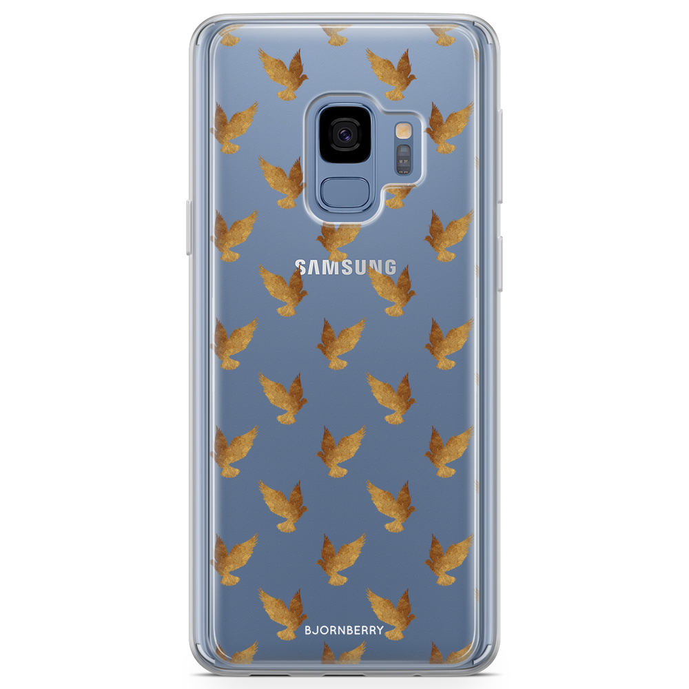 Samsung Galaxy S9 Fashion Case - Golden Doves