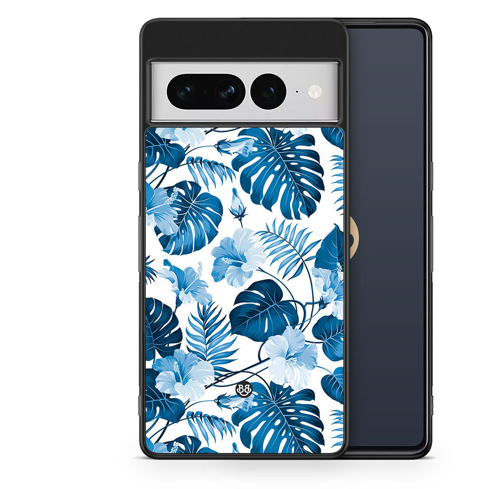 Google Pixel 7 Pro Case - Blue Flowers
