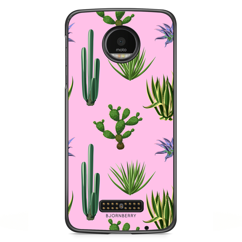 Moto Z2 Play Case - Cactus Pattern