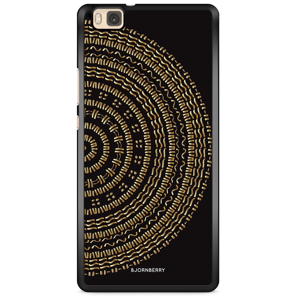 Huawei P8 Lite Case - Mandala Gold/Black