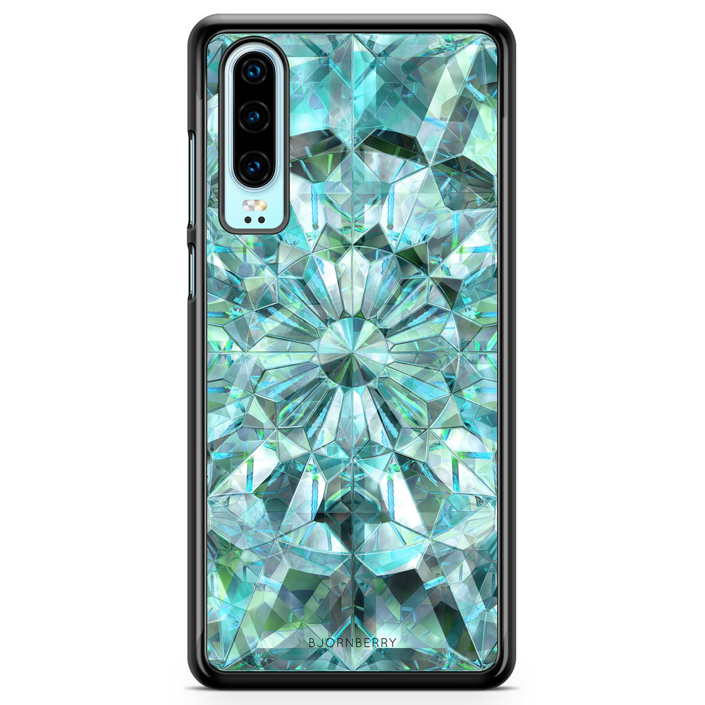 Huawei P30 Case - Green Crystals