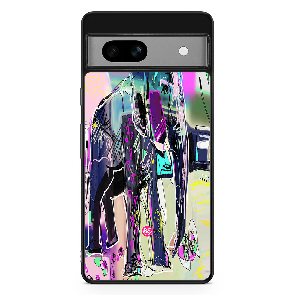Google Pixel 7a Skal - Abstrakt Elefant