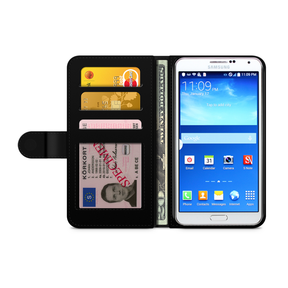 Samsung Galaxy Note 3 Wallet Case - Flames Horse - 2