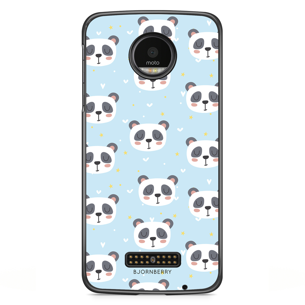 Moto Z2 Play Case - Panda Pattern