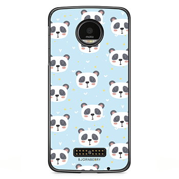Moto Z2 Play Case - Panda Pattern