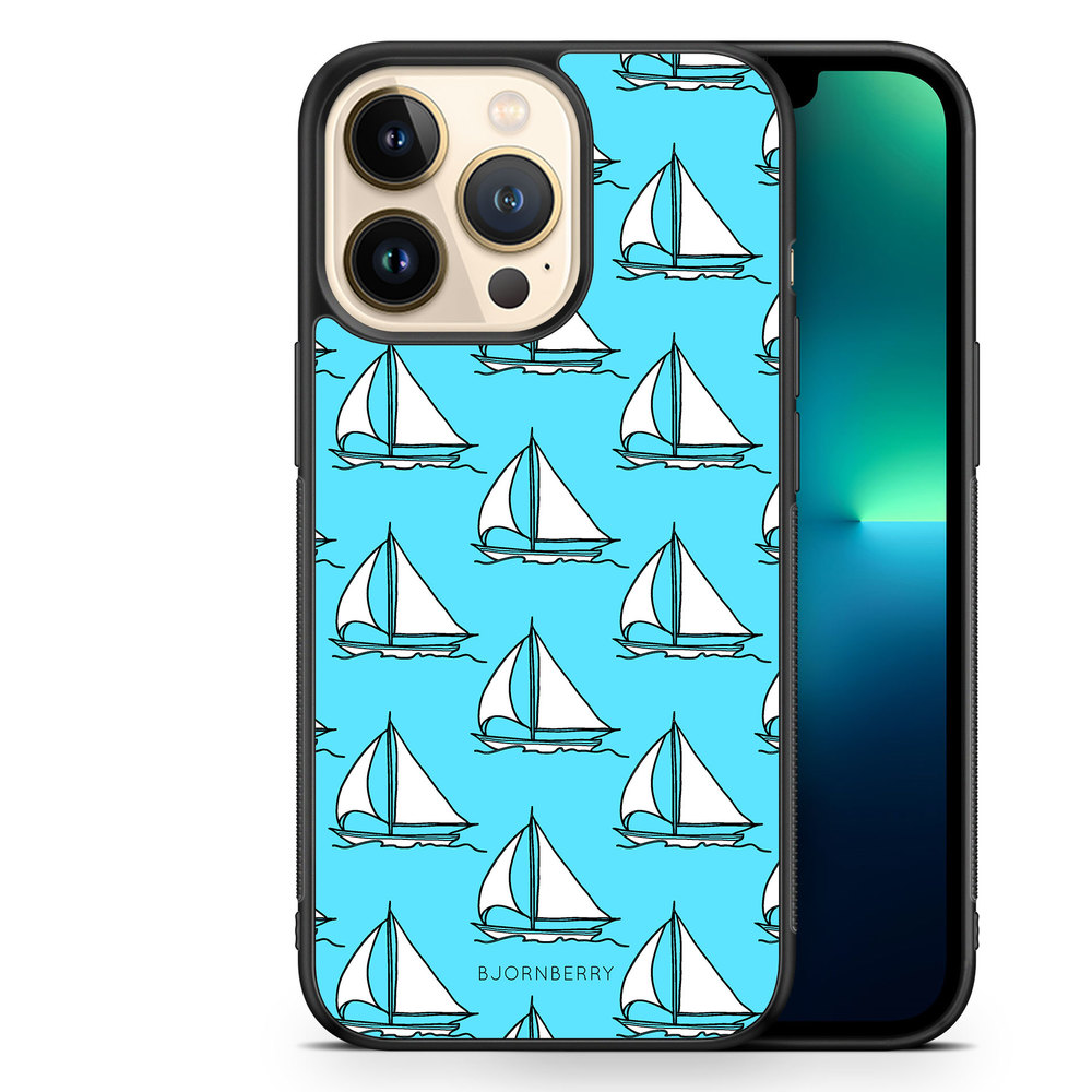 iPhone 13 Pro Case - Sailboat Pattern