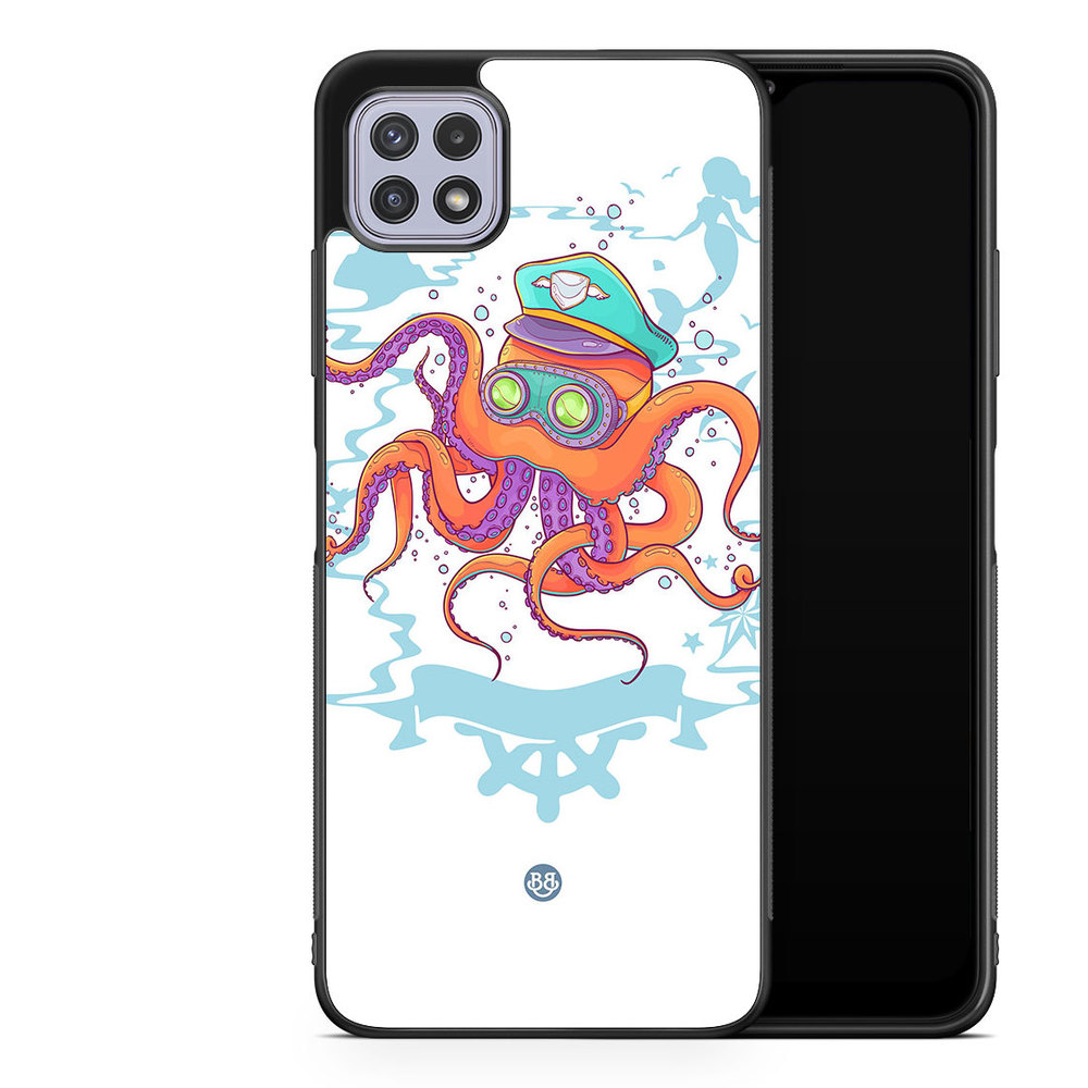 Samsung Galaxy A22 4G Case - Captain Octopus