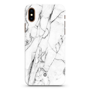 iPhone XS Max Premium Skal - Vit Marmor