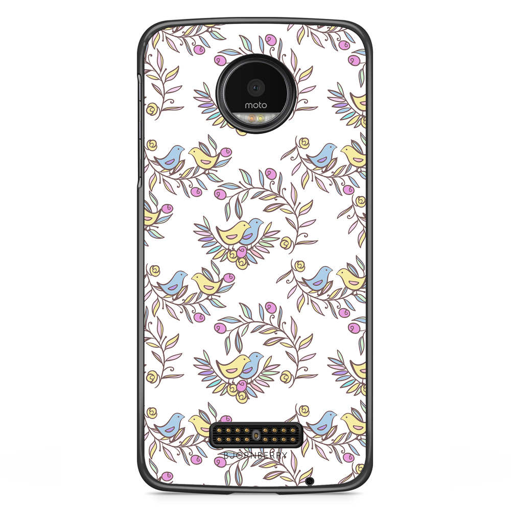 Moto Z2 Play Case - Bird Pattern