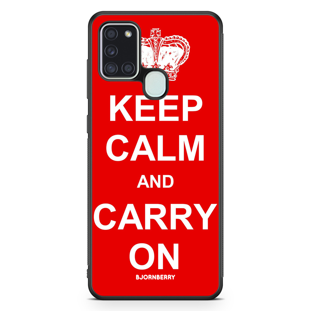 Samsung Galaxy A21s Case - Keep calm carry on