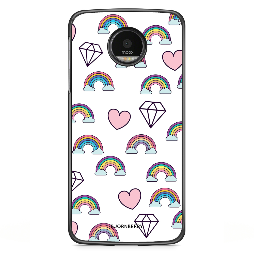 Motorola Moto G5S Plus Case - Rainbows & Diamonds