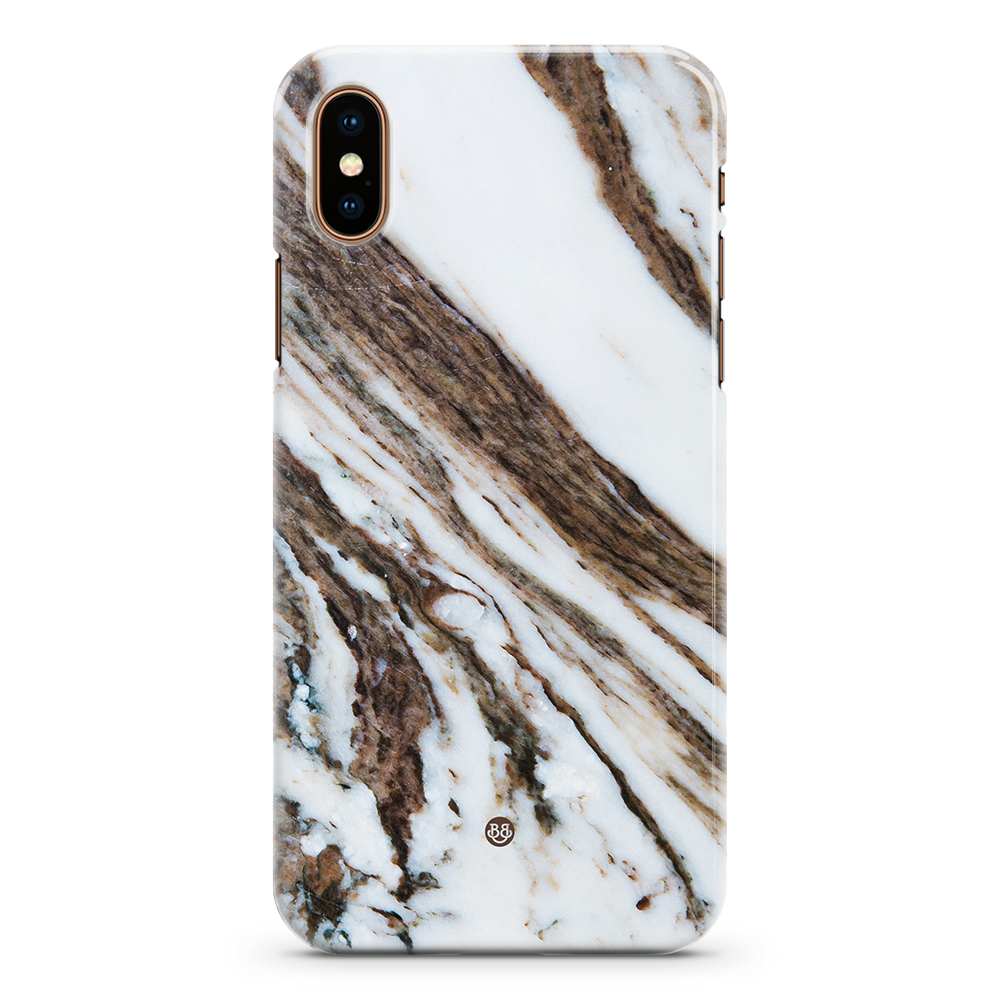 iPhone XS Max Premium Case - Brown Marble